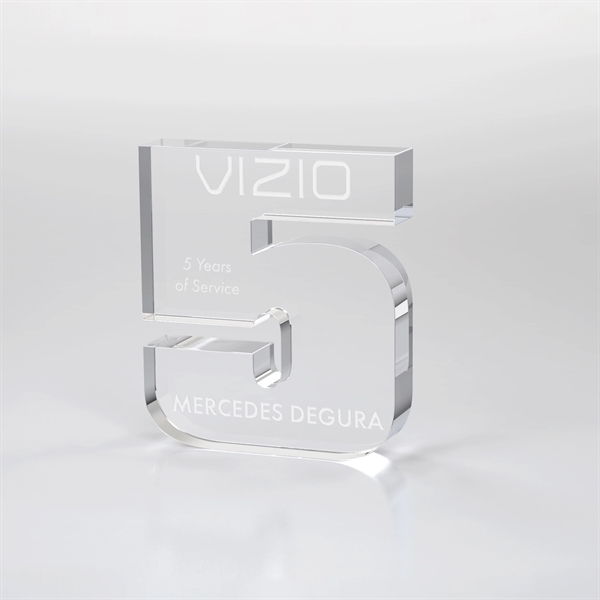 Anniversary Freestanding Award, Clear - Anniversary Freestanding Award, Clear - Image 5 of 24