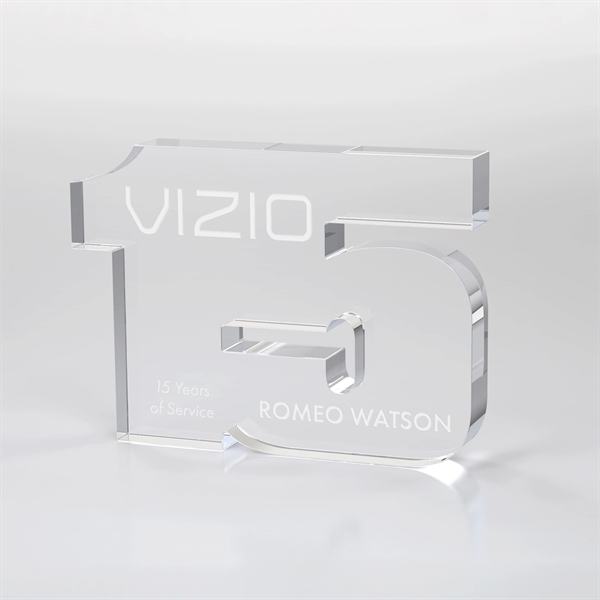 Anniversary Freestanding Award, Clear - Anniversary Freestanding Award, Clear - Image 9 of 24