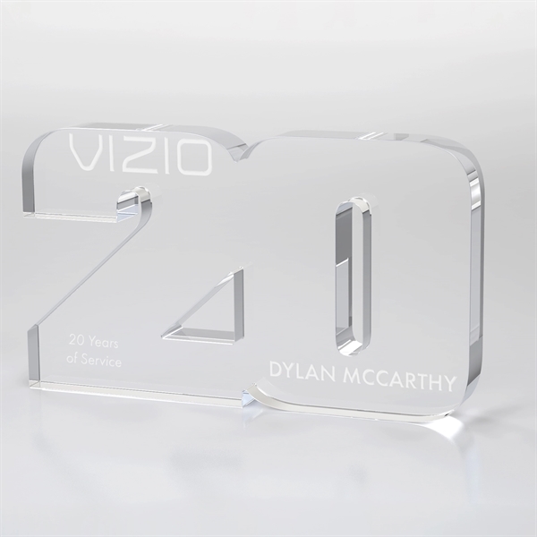 Anniversary Freestanding Award, Clear - Anniversary Freestanding Award, Clear - Image 11 of 24