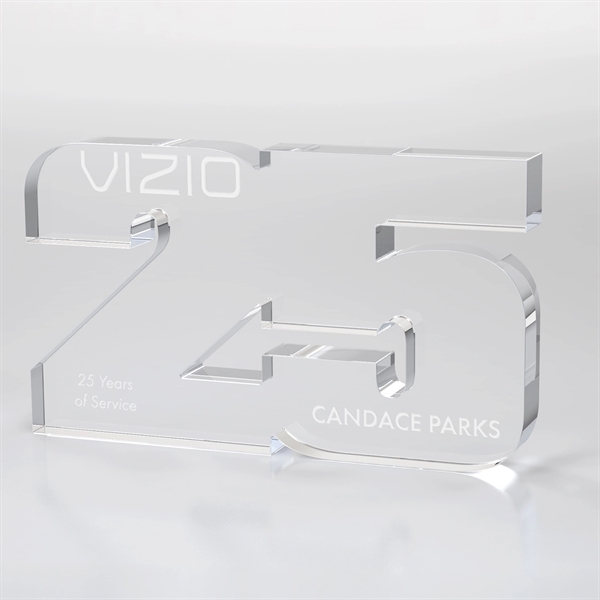 Anniversary Freestanding Award, Clear - Anniversary Freestanding Award, Clear - Image 13 of 24