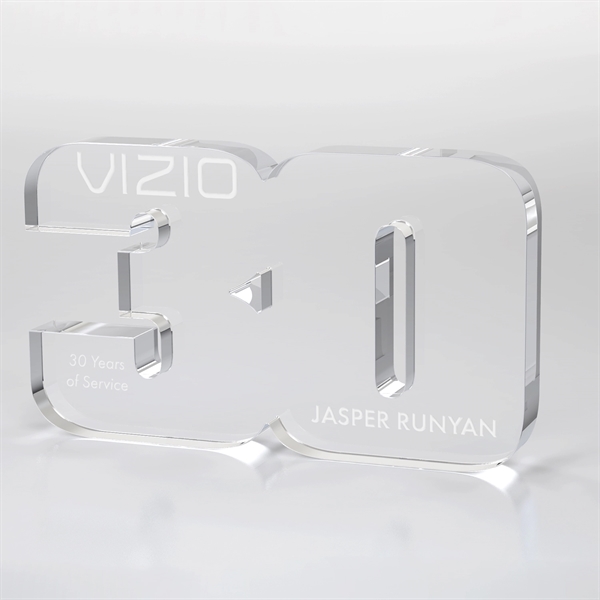 Anniversary Freestanding Award, Clear - Anniversary Freestanding Award, Clear - Image 15 of 24