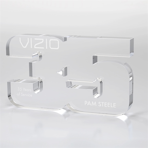 Anniversary Freestanding Award, Clear - Anniversary Freestanding Award, Clear - Image 17 of 24