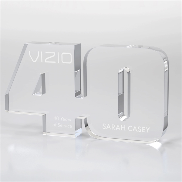 Anniversary Freestanding Award, Clear - Anniversary Freestanding Award, Clear - Image 19 of 24