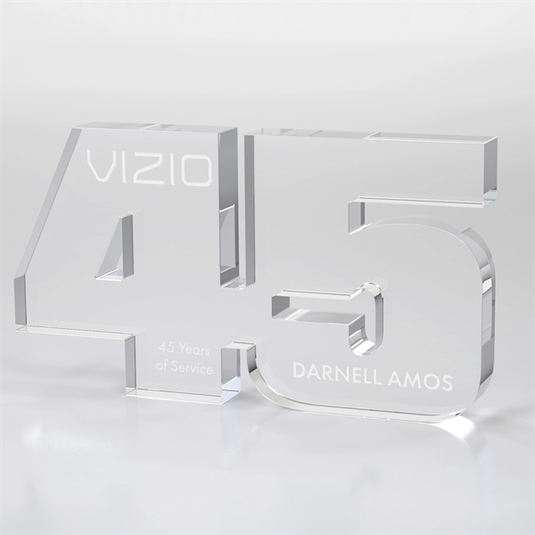 Anniversary Freestanding Award, Clear - Anniversary Freestanding Award, Clear - Image 21 of 24