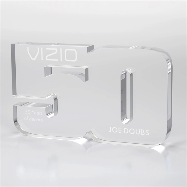 Anniversary Freestanding Award, Clear - Anniversary Freestanding Award, Clear - Image 23 of 24