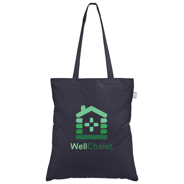 Geo - Recycled 5 oz. Cotton Canvas Tote Bag - ColorJet - Geo - Recycled 5 oz. Cotton Canvas Tote Bag - ColorJet - Image 3 of 4