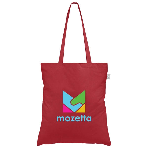 Geo - Recycled 5 oz. Cotton Canvas Tote Bag - ColorJet - Geo - Recycled 5 oz. Cotton Canvas Tote Bag - ColorJet - Image 4 of 4