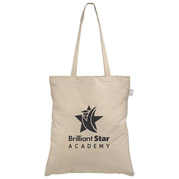 Geo - Recycled 5 oz. Cotton Canvas Tote Bag - Geo - Recycled 5 oz. Cotton Canvas Tote Bag - Image 2 of 4
