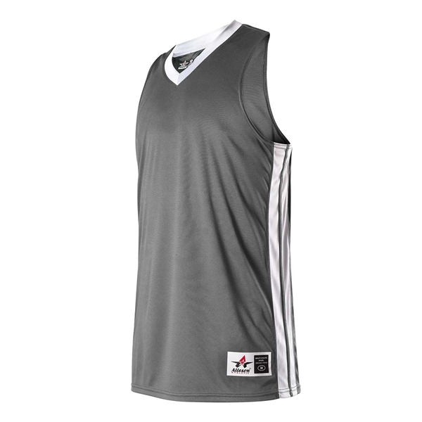 Alleson Athletic Women's Single Ply Basketball Jersey - Alleson Athletic Women's Single Ply Basketball Jersey - Image 2 of 12