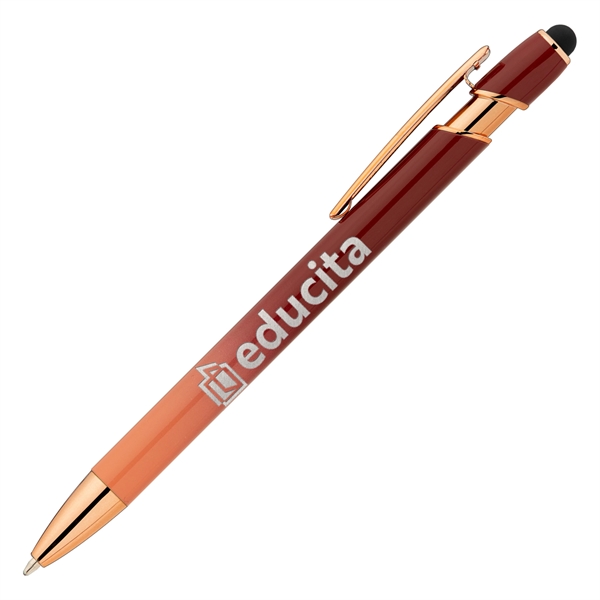 Custom Ellipse Ombre Rose Gold Stylus Pen