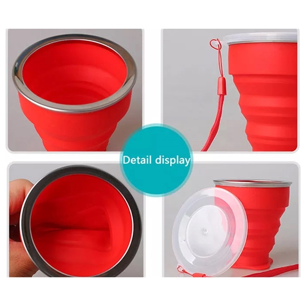 Prime Silicone Collapsible Travel Cup - 6.8 Oz - Prime Silicone Collapsible Travel Cup - 6.8 Oz - Image 5 of 8