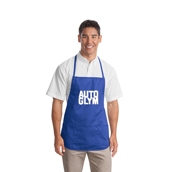 Kitchen Apron With Center Pocket - Kitchen Apron With Center Pocket - Image 1 of 5