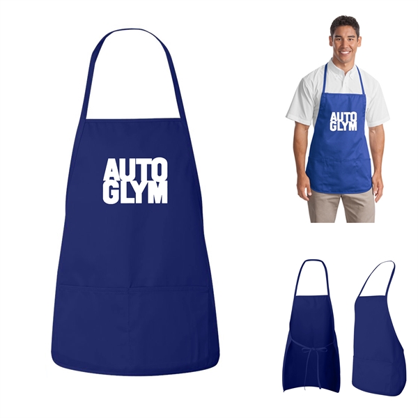 Kitchen Apron With Center Pocket - Kitchen Apron With Center Pocket - Image 0 of 5