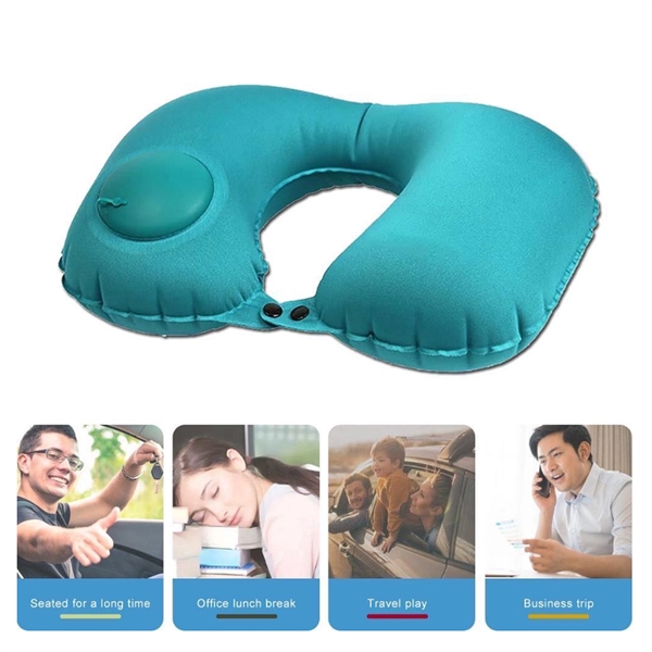 EZ Inflate Travel Neck Pillow - EZ Inflate Travel Neck Pillow - Image 1 of 5