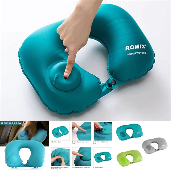 EZ Inflate Travel Neck Pillow - EZ Inflate Travel Neck Pillow - Image 0 of 5