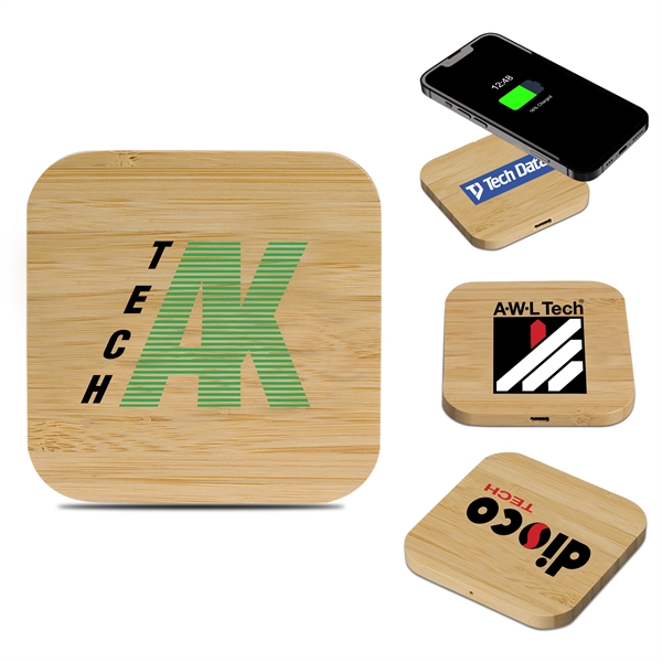 Oregon Bamboo Wireless Charger - 15W - Oregon Bamboo Wireless Charger - 15W - Image 0 of 6