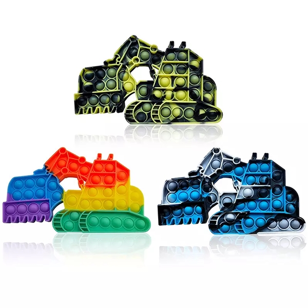 Pop It Fidget Toy - Excavator Shaped Full Color - Pop It Fidget Toy - Excavator Shaped Full Color - Image 2 of 4