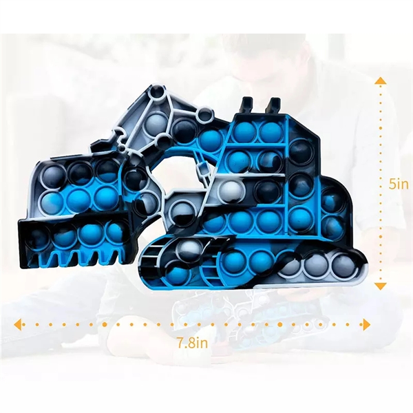 Pop It Fidget Toy - Excavator Shaped Full Color - Pop It Fidget Toy - Excavator Shaped Full Color - Image 1 of 4