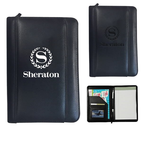 Conference Leatherette Padfolio with Zipper Closure - Conference Leatherette Padfolio with Zipper Closure - Image 0 of 3