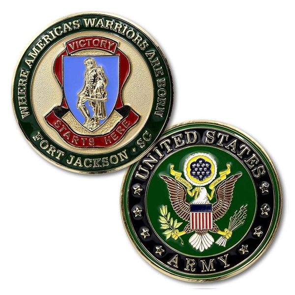 Customized Soft Enamel Iron Coins - 1-3/4" Double Sided - Customized Soft Enamel Iron Coins - 1-3/4" Double Sided - Image 1 of 4