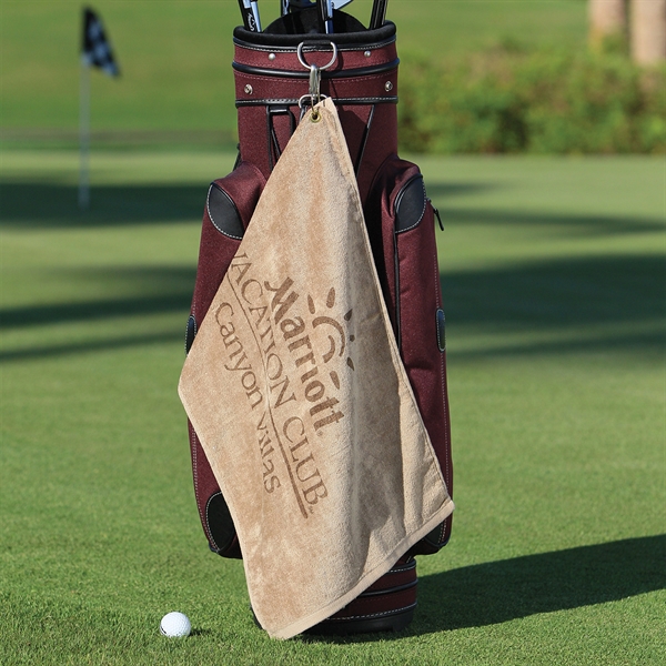 Waffle Golf Towel With Hook - Waffle Golf Towel With Hook - Image 1 of 7