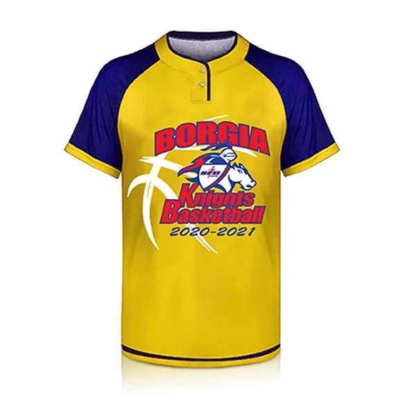 Premium Sublimated 2-Button Front Baseball Jersey - Premium Sublimated 2-Button Front Baseball Jersey - Image 0 of 0