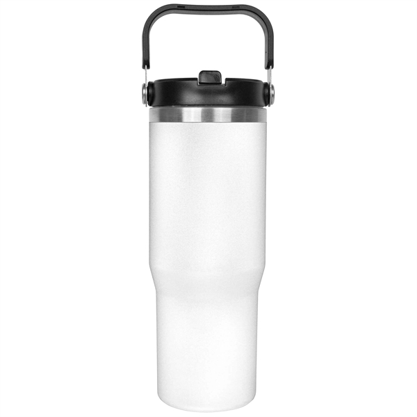 30oz. Stainless Steel Insulated Mug with Handle and Built-In - 30oz. Stainless Steel Insulated Mug with Handle and Built-In - Image 1 of 16