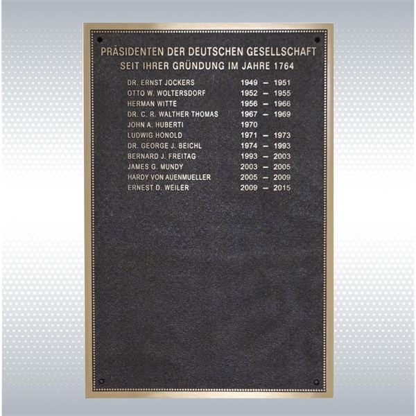 Bronze Perpetual  Plaque (19"x19") - Bronze Perpetual  Plaque (19"x19") - Image 3 of 5