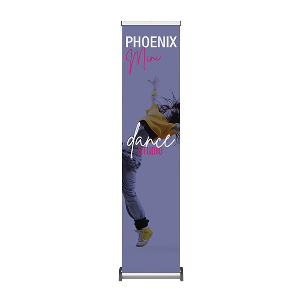 Phoenix Mini Full Height Silver Retractable Banner Stand - Phoenix Mini Full Height Silver Retractable Banner Stand - Image 1 of 3