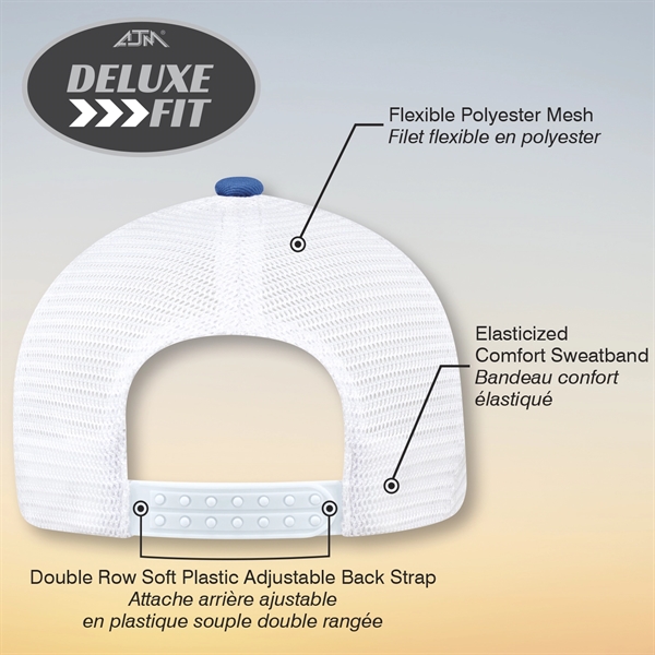 Deluxe Fit - 6 Panel Constructed Pro-Round (Mesh Back) - Deluxe Fit - 6 Panel Constructed Pro-Round (Mesh Back) - Image 13 of 18