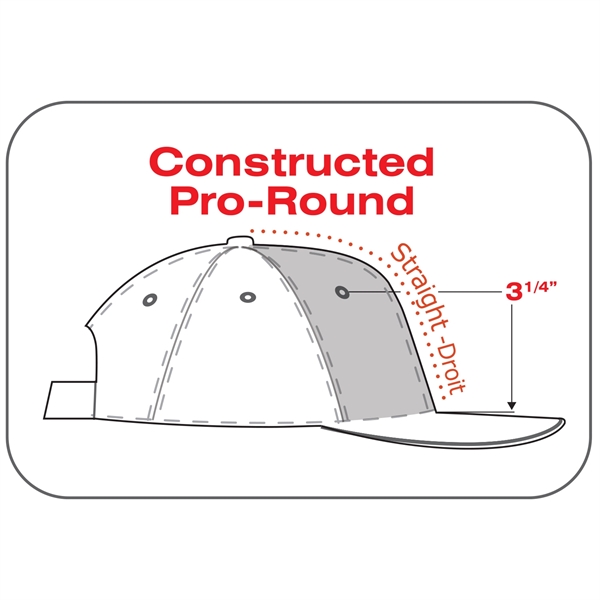 Deluxe Fit - 6 Panel Constructed Pro-Round (Mesh Back) - Deluxe Fit - 6 Panel Constructed Pro-Round (Mesh Back) - Image 15 of 18