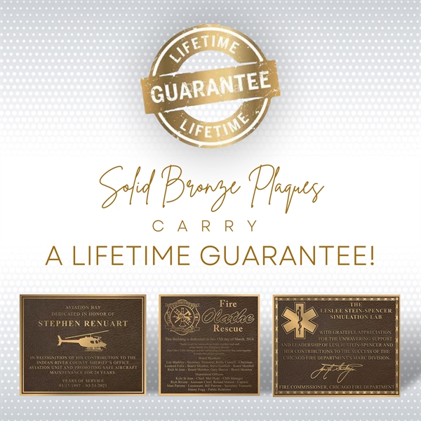 Bronze plaque - Bronze plaque - Image 1 of 1