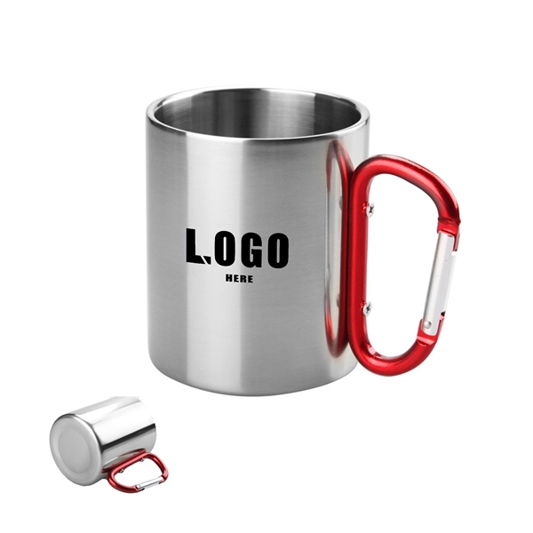 Stainless Steel Mug With Snap Hook - Stainless Steel Mug With Snap Hook - Image 0 of 0