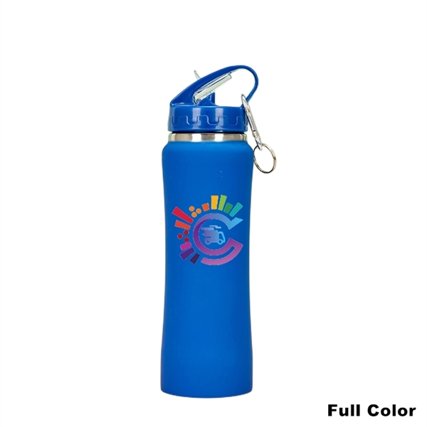 Double Wall Stainless Steel Water Bottle With Carabiner - Double Wall Stainless Steel Water Bottle With Carabiner - Image 5 of 16