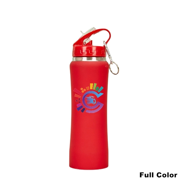 Double Wall Stainless Steel Water Bottle With Carabiner - Double Wall Stainless Steel Water Bottle With Carabiner - Image 11 of 16
