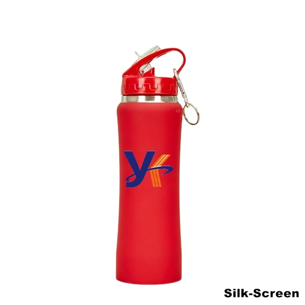Double Wall Stainless Steel Water Bottle With Carabiner - Double Wall Stainless Steel Water Bottle With Carabiner - Image 12 of 16