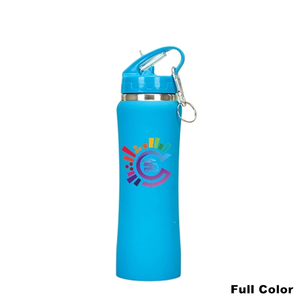 Double Wall Stainless Steel Water Bottle With Carabiner - Double Wall Stainless Steel Water Bottle With Carabiner - Image 15 of 16