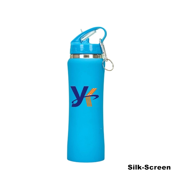 Double Wall Stainless Steel Water Bottle With Carabiner - Double Wall Stainless Steel Water Bottle With Carabiner - Image 16 of 16