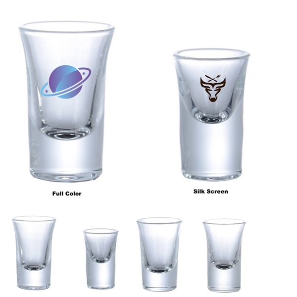 Small Tall Clear Heavy Base Shot Glass Whiskey Tequila Vodka - Small Tall Clear Heavy Base Shot Glass Whiskey Tequila Vodka - Image 0 of 8