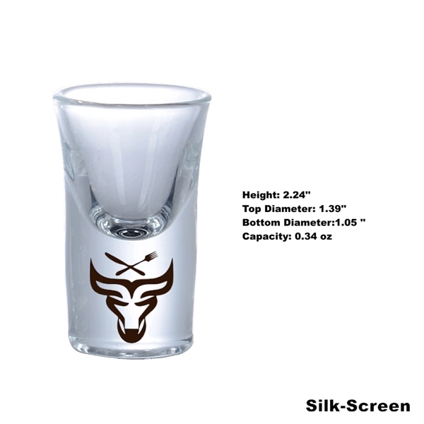 Small Tall Clear Heavy Base Shot Glass Whiskey Tequila Vodka - Small Tall Clear Heavy Base Shot Glass Whiskey Tequila Vodka - Image 2 of 8