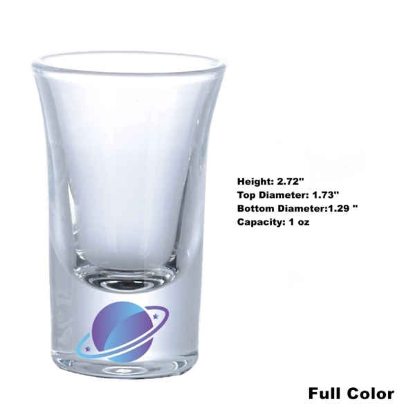 Small Tall Clear Heavy Base Shot Glass Whiskey Tequila Vodka - Small Tall Clear Heavy Base Shot Glass Whiskey Tequila Vodka - Image 3 of 8