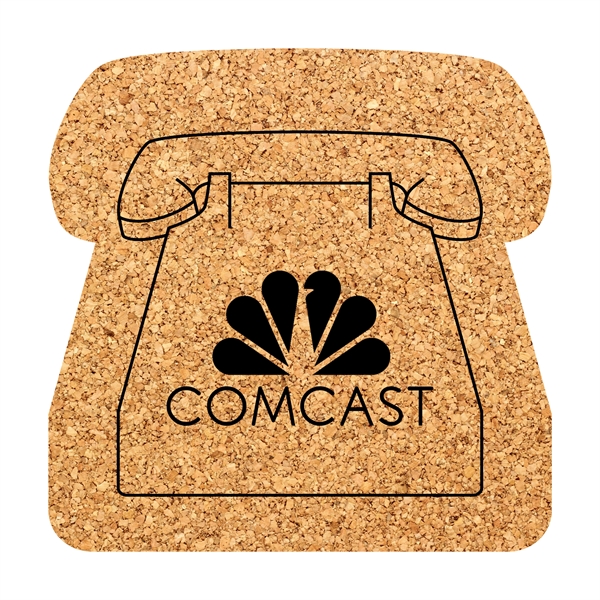 Phone Shaped Cork Coaster - Phone Shaped Cork Coaster - Image 0 of 1