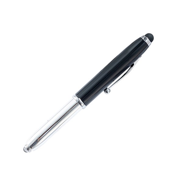 3-in-1 Multi-Tasker Stylus Pen with LED Light - 3-in-1 Multi-Tasker Stylus Pen with LED Light - Image 1 of 8