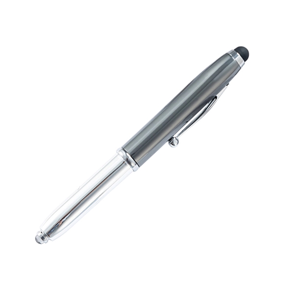 3-in-1 Multi-Tasker Stylus Pen with LED Light - 3-in-1 Multi-Tasker Stylus Pen with LED Light - Image 3 of 8