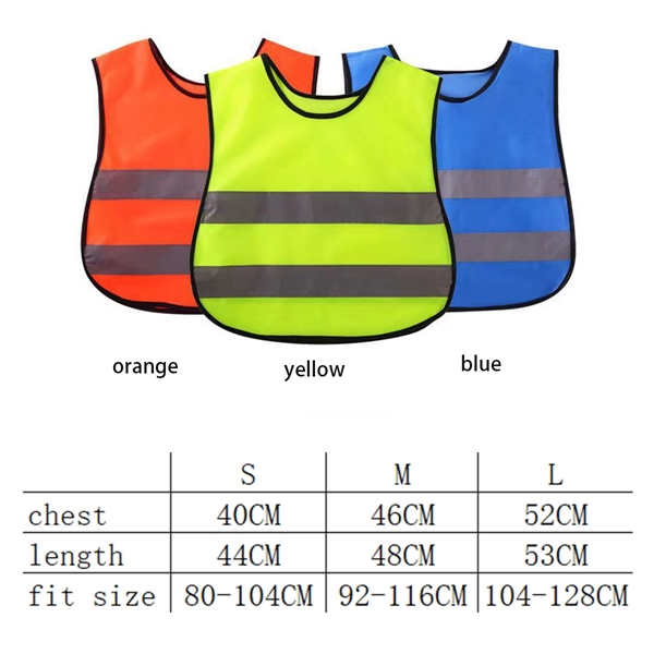 High Visibility Kids Reflective Vest - High Visibility Kids Reflective Vest - Image 1 of 2