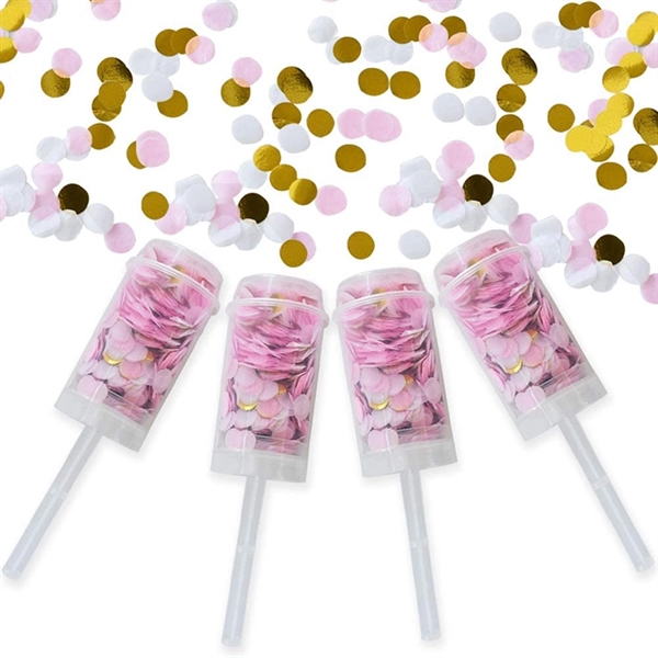 Wedding Push Pop Confetti Poppers Cannon - Wedding Push Pop Confetti Poppers Cannon - Image 0 of 4