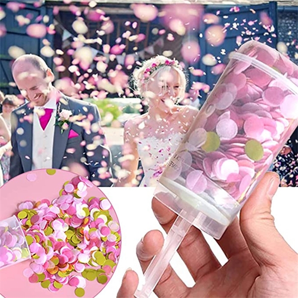 Wedding Push Pop Confetti Poppers Cannon - Wedding Push Pop Confetti Poppers Cannon - Image 1 of 4