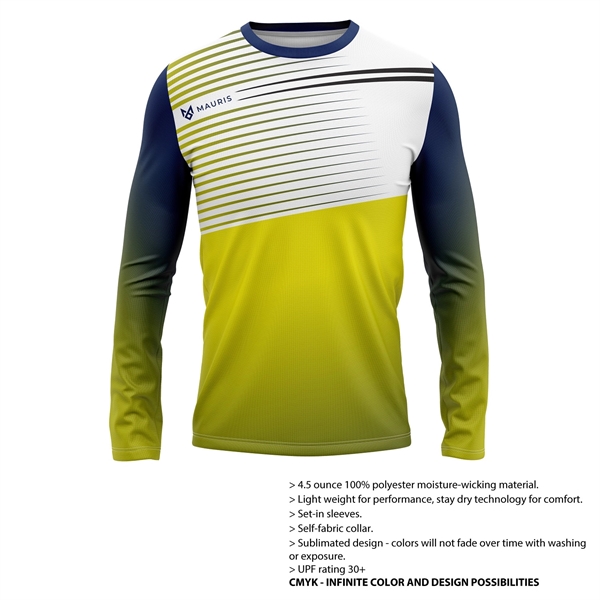 Full Sublimation Long Sleeve Performance T-Shirt UPF DriFit - Full Sublimation Long Sleeve Performance T-Shirt UPF DriFit - Image 0 of 0