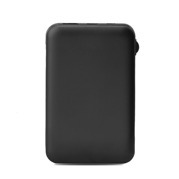Drum 5000mAh Power Bank with Built-in Cable - Drum 5000mAh Power Bank with Built-in Cable - Image 2 of 8