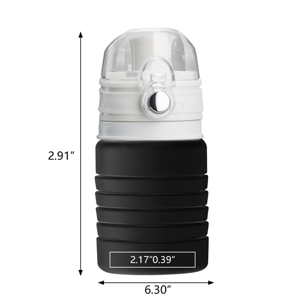 Pearch 17oz Silicone Collapsible Water Bottle - Pearch 17oz Silicone Collapsible Water Bottle - Image 11 of 15